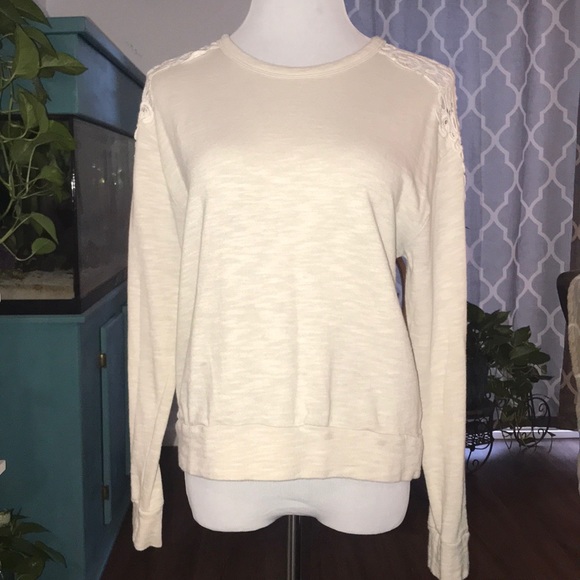 Hollister Sweaters - L Hollister Lace Shoulder Sweater